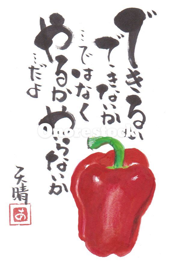 レッドパプリカ　できるかできないか・・・ではなくやるかやらないか・・・だよ　天晴
