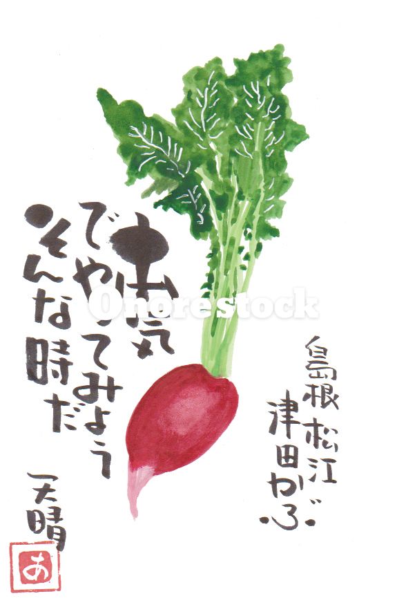 島根 松江 津田 かぶ　本気でやってみようそんな時だ　天晴