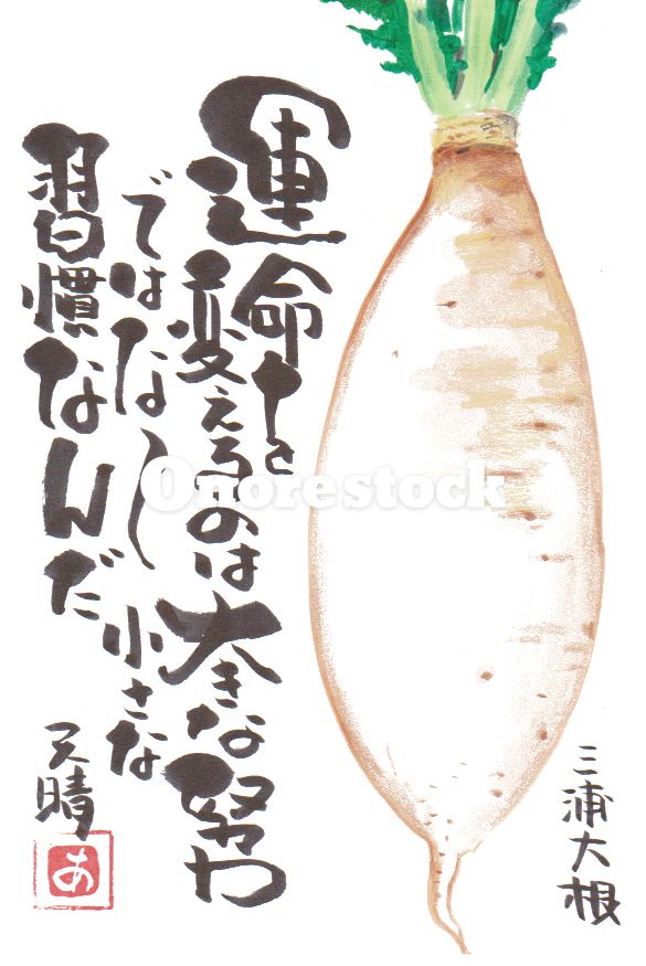 三浦大根　運命を変えるのは大きな努力ではなく小さな習慣なんだ　天晴