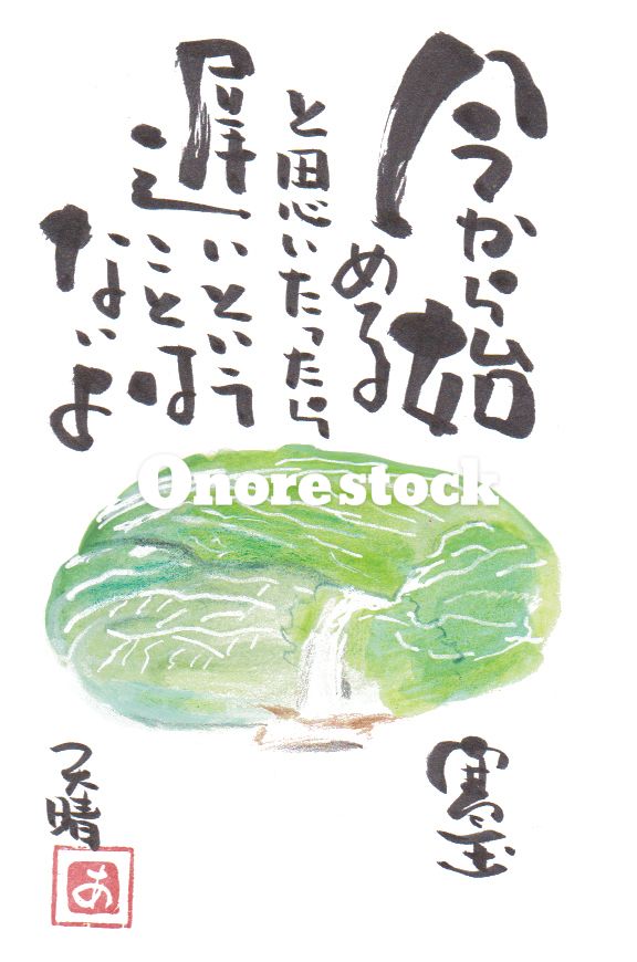寒玉　今から始めると思いたったら遅いということはないよ　天晴